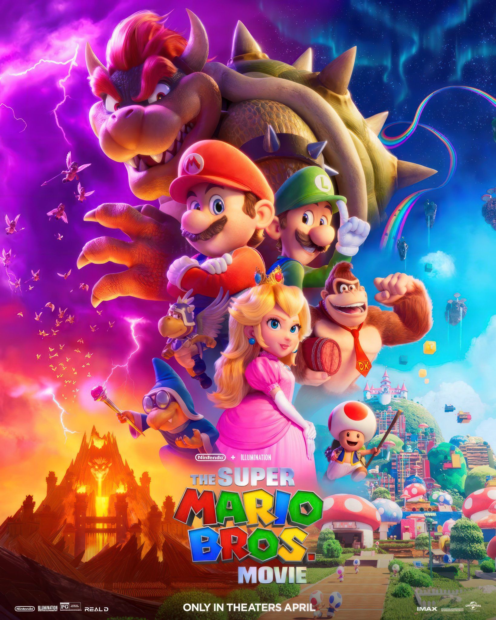 cartel de la película super mario bros