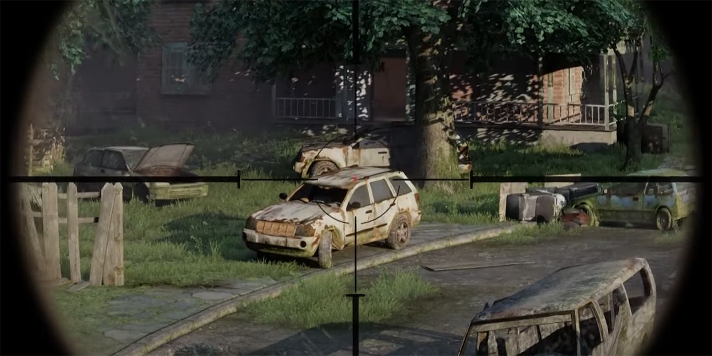 Le niveau du sniper dans le jeu vidéo The Last of Us.