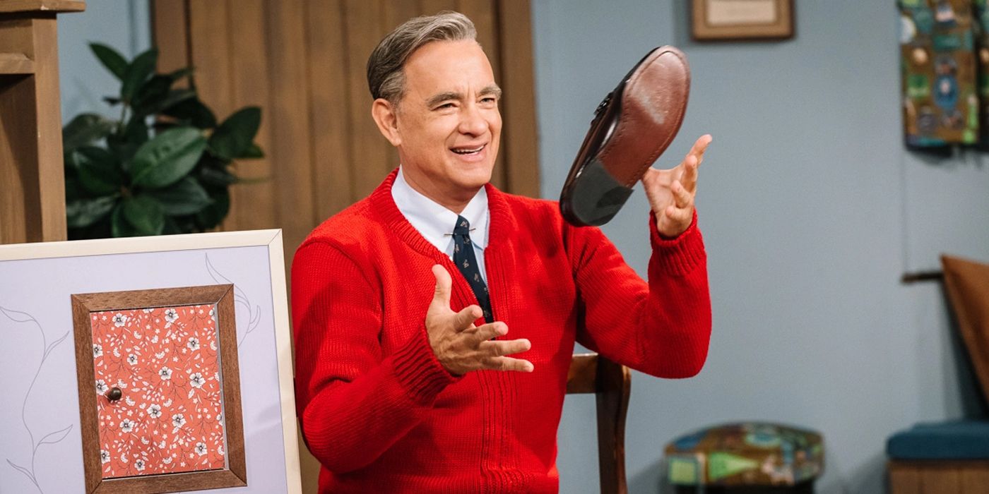 Tom Hanks as Mr. Rogers in Won't You Be My Neighbor
