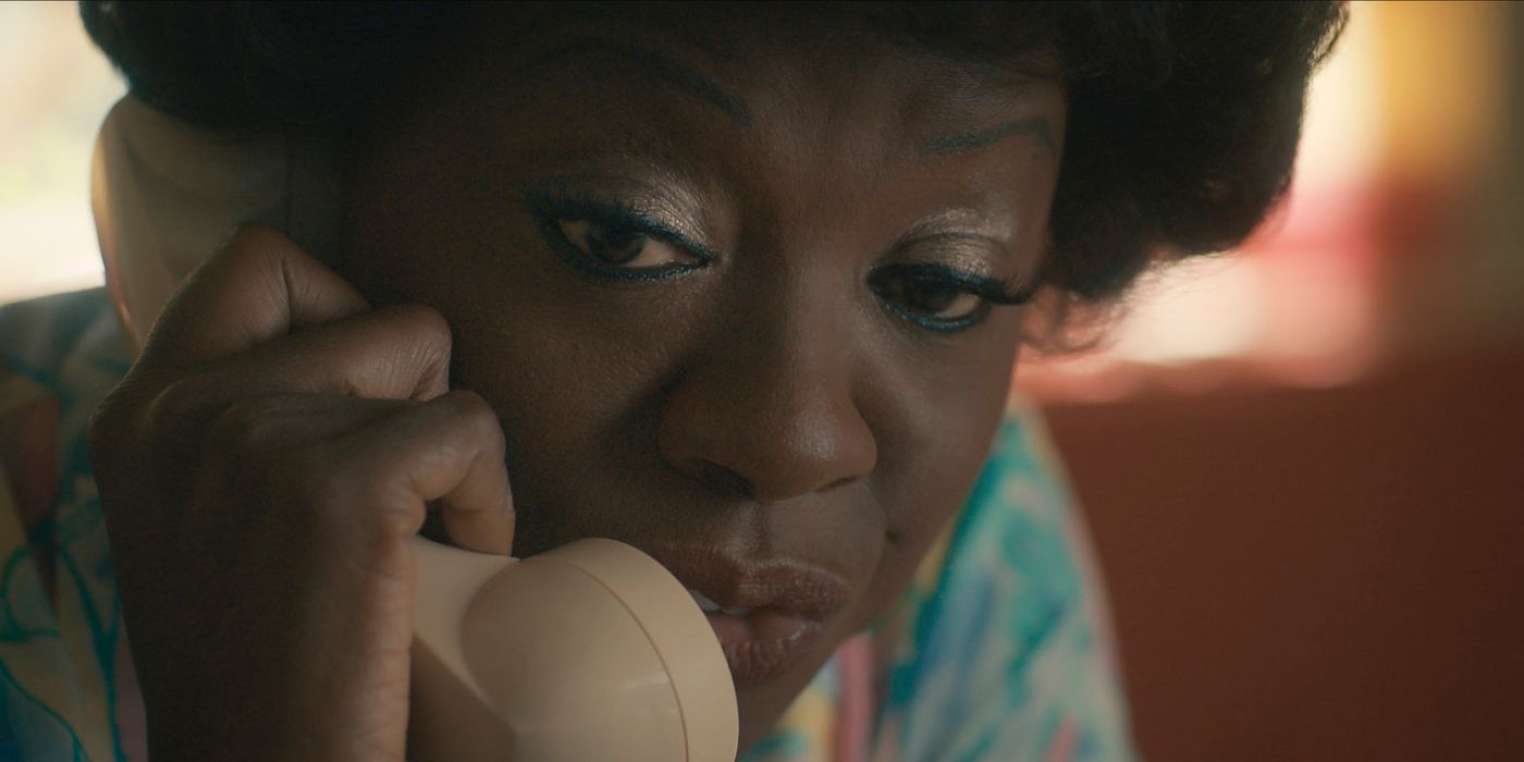 Viola Davis dans le rôle de Deloris Jordan au téléphone dans Air 