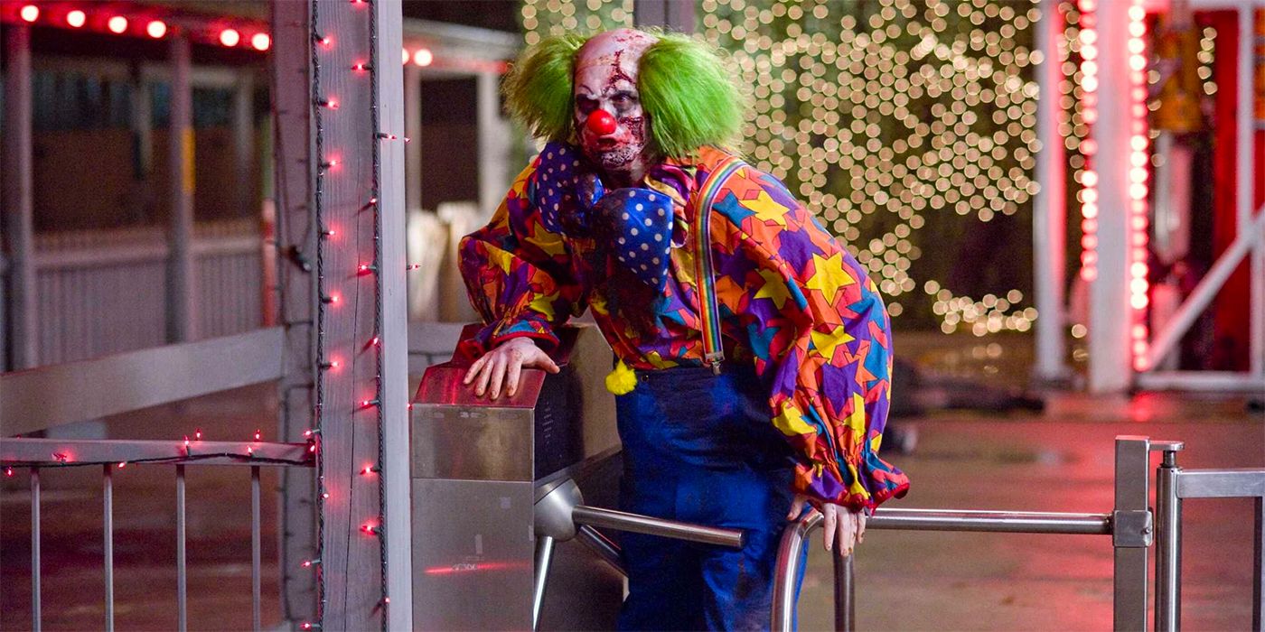 A clown zombie from Zombieland