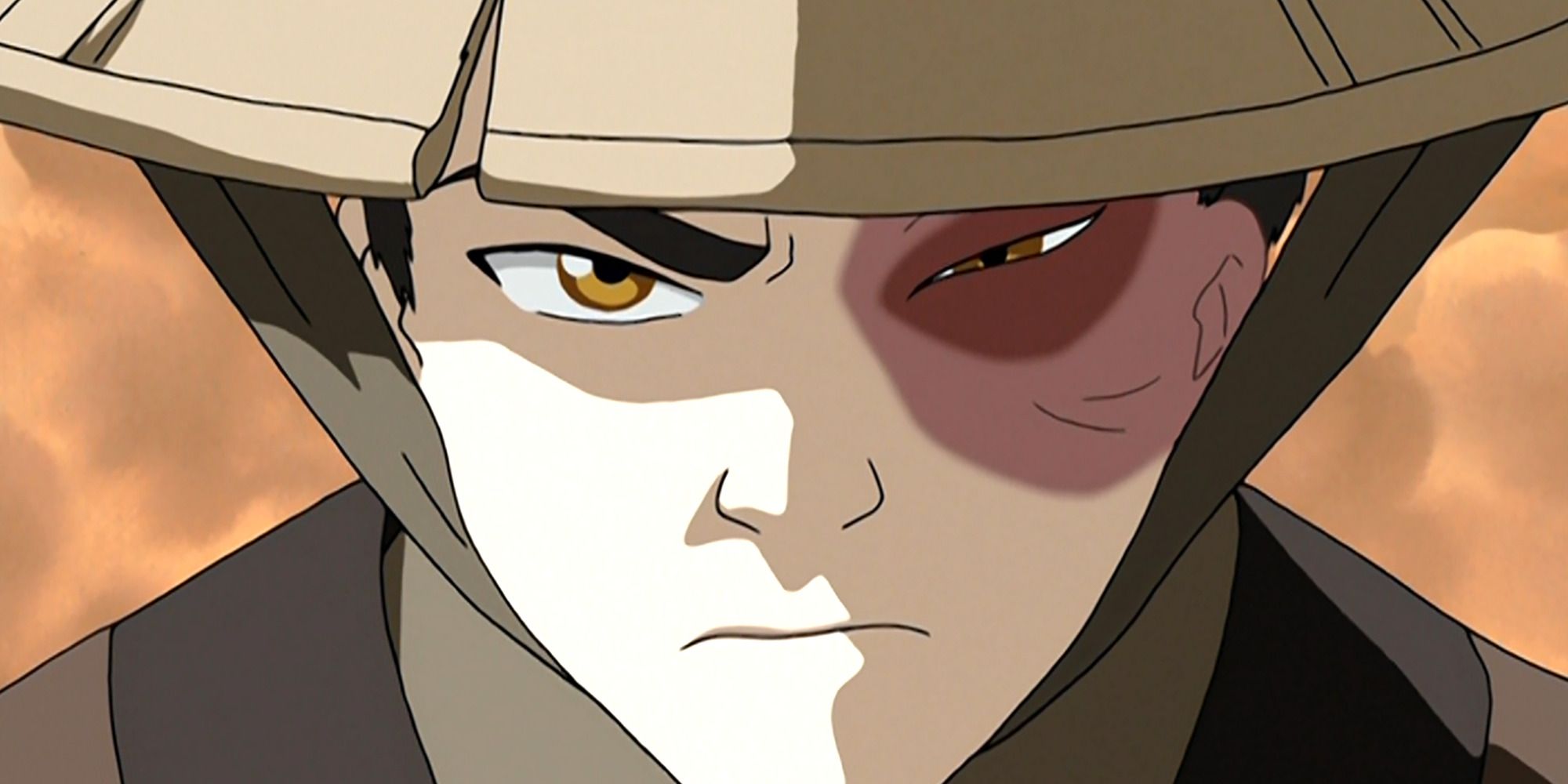 animated boy with wide hat and scar on his left eye