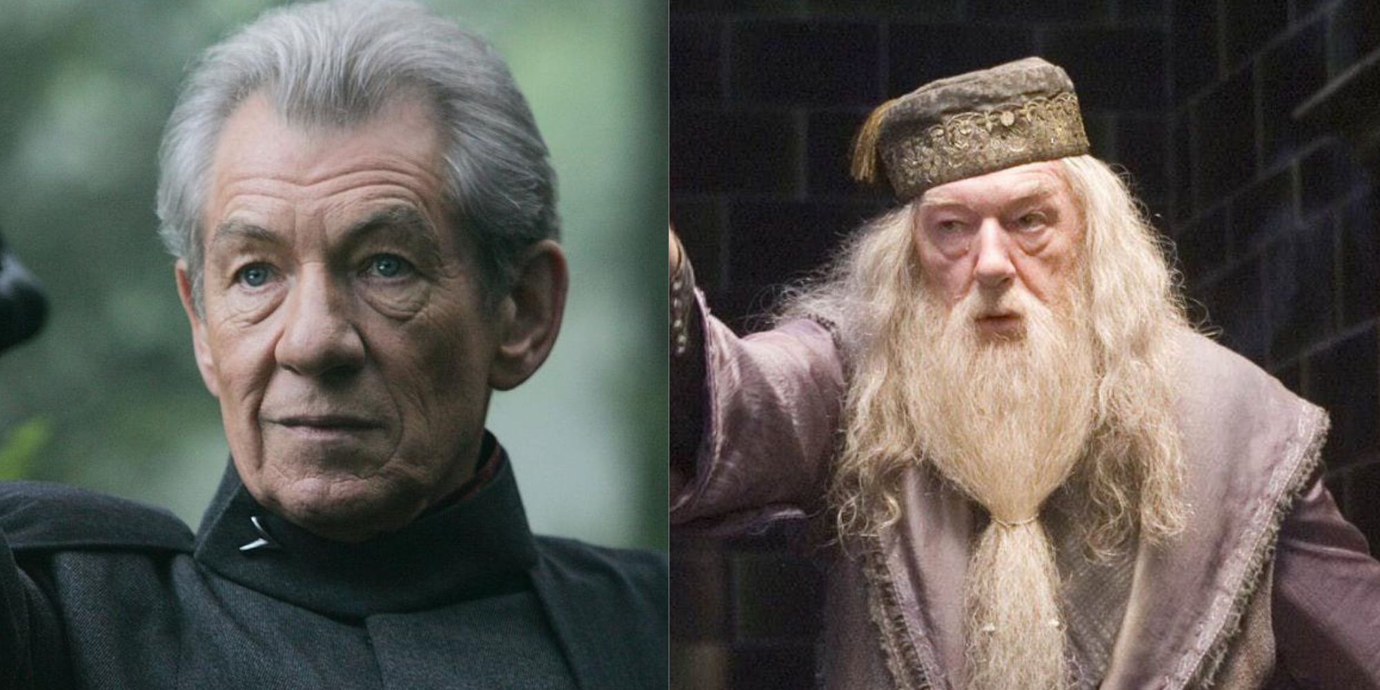 Ian McKellen dans le rôle de Dumbledore