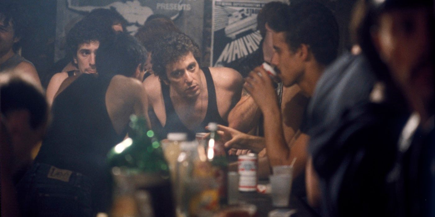Al Pacino in a crowded bar in Cruising