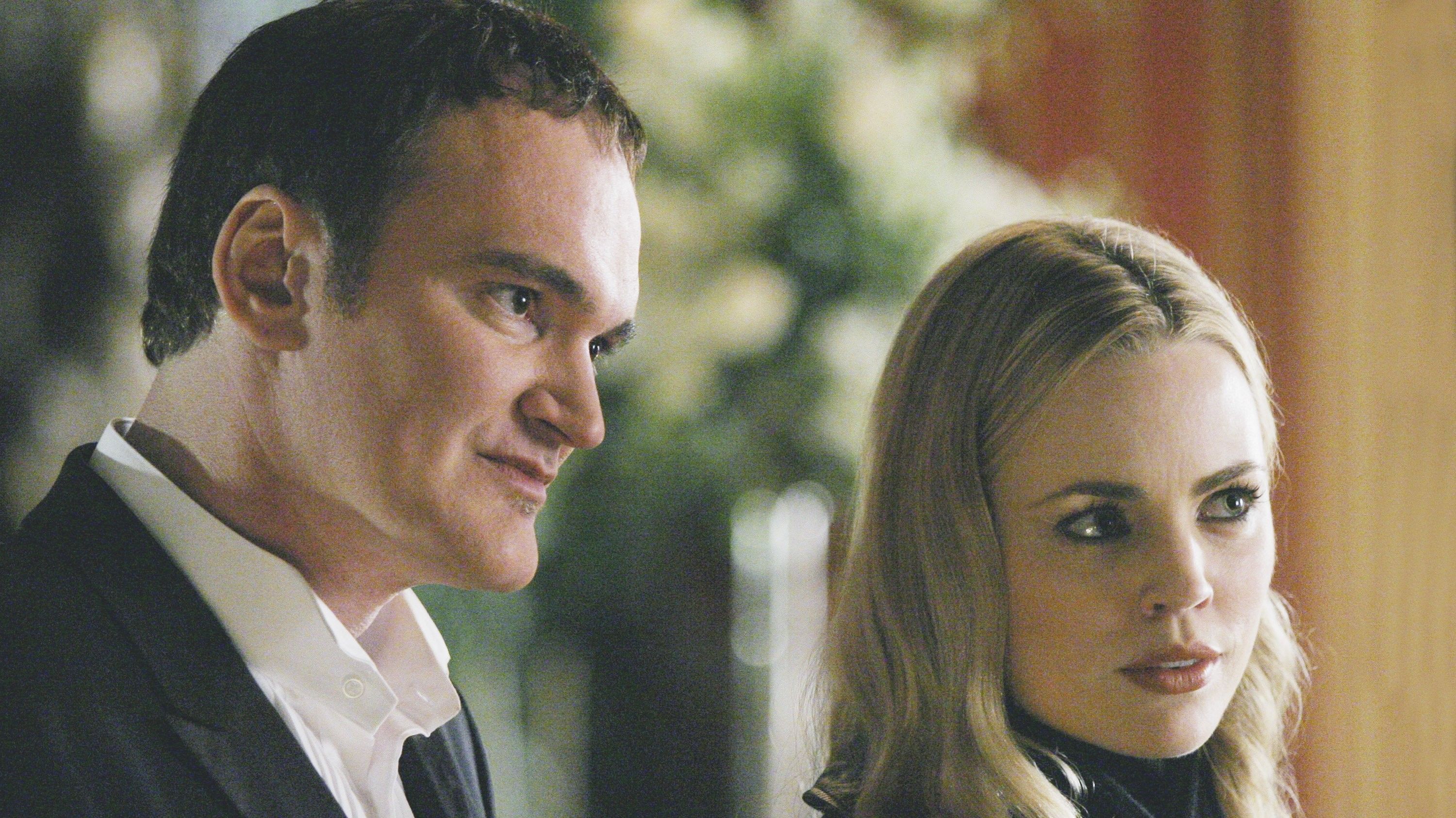 Quentin Tarantino and Melissa George in the "After Six" episode of Alias. 