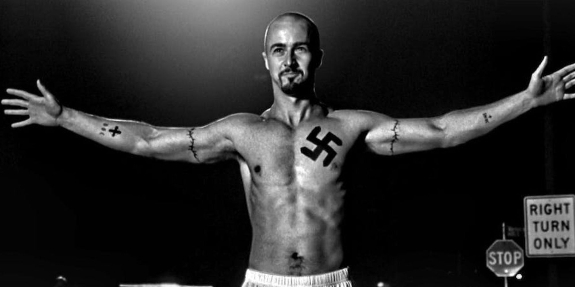 Edward Norton as a neo-Nazi in American History X