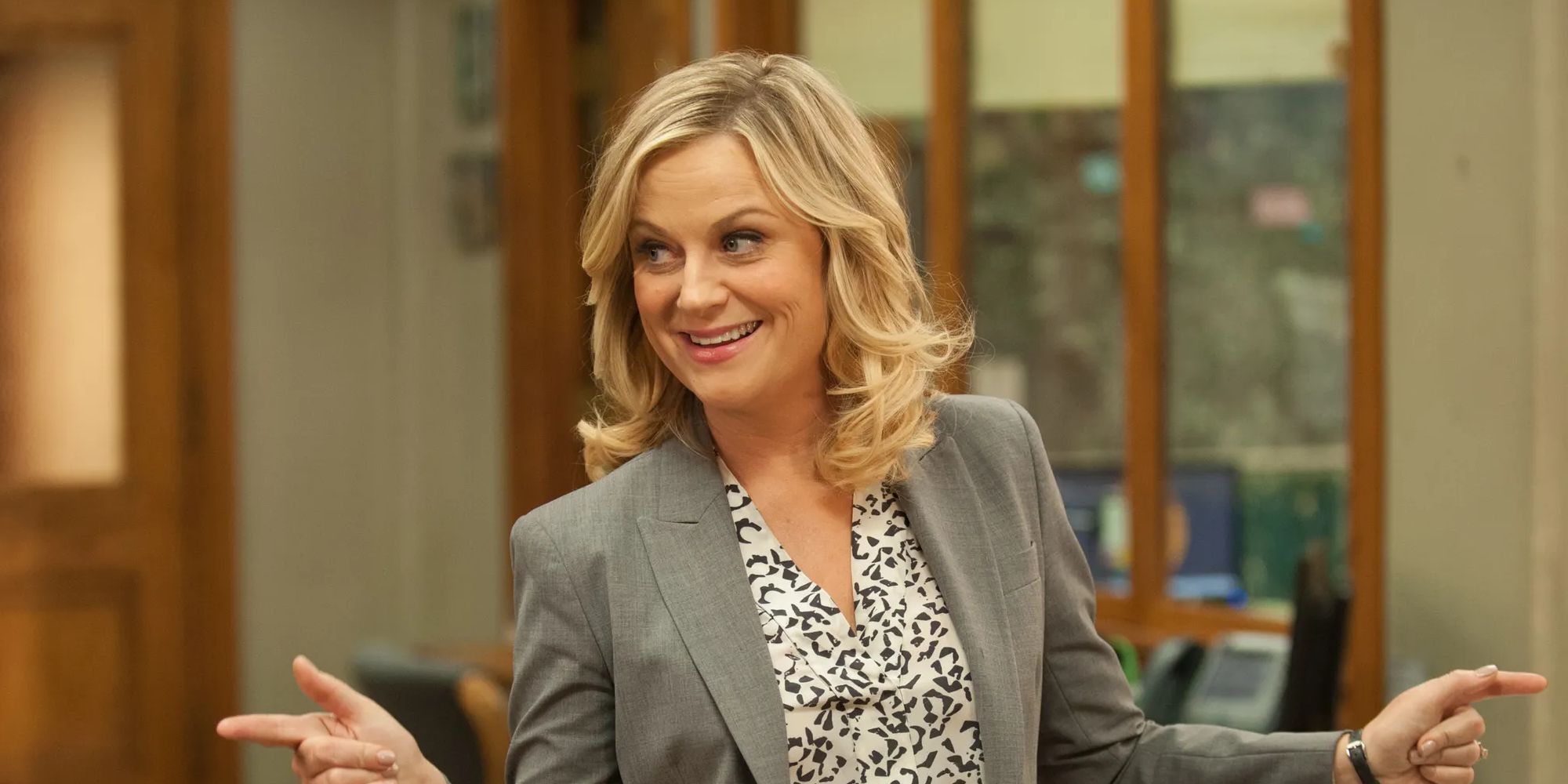 Amy Poehler nel ruolo di Leslie Knope in Parks and Rec