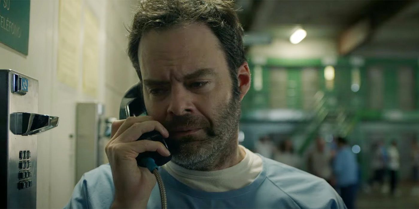 Bill Hader taking on the phone in Barry Season 4