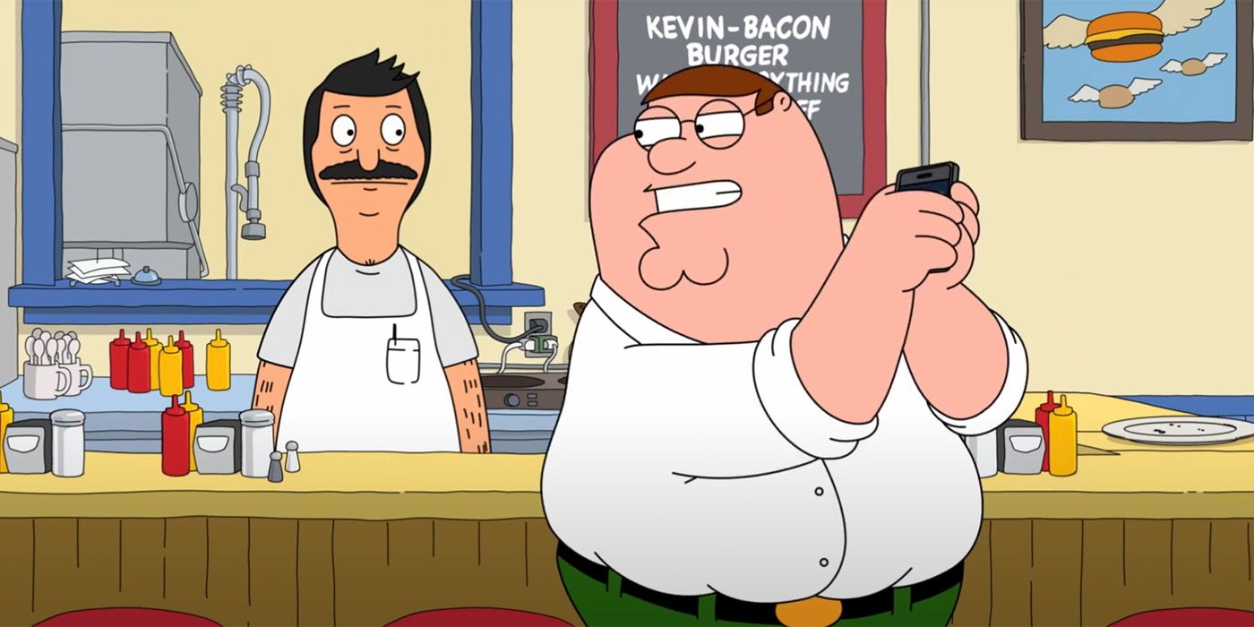 Bob Belcher and Peter Griffin in Bobs Burgers