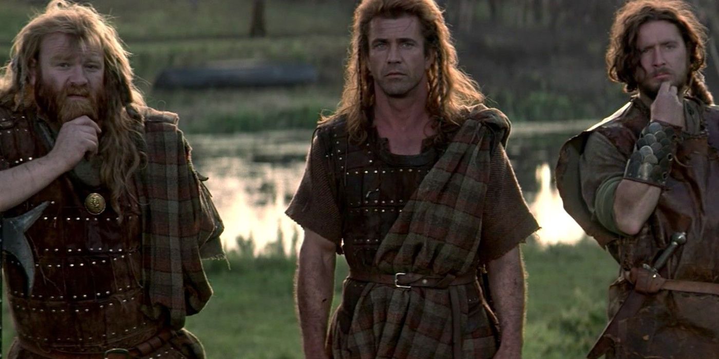 Mel Gibson, Brendan Gleeson, and Angus MacFadyen in Braveheart