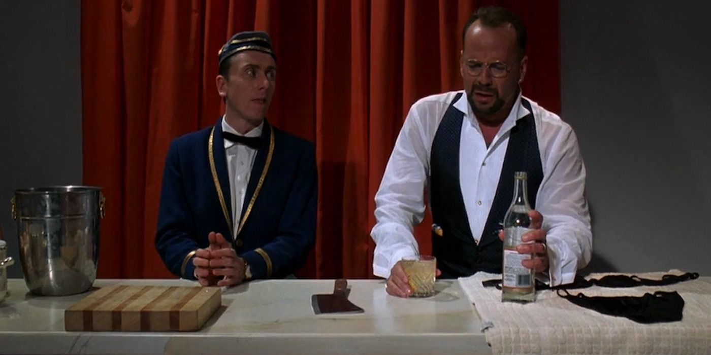 Bruce Willis and Tim Roth in Four Rooms