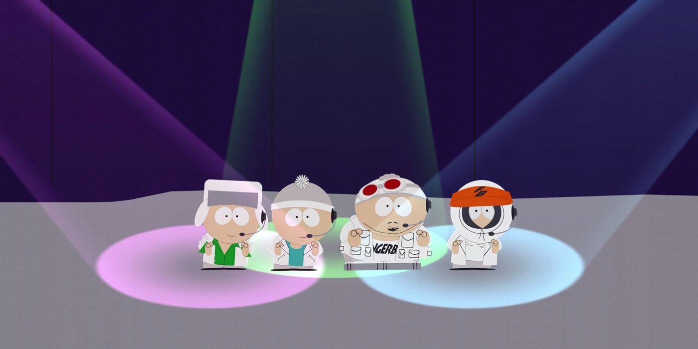 Cartman's boy band in South Park