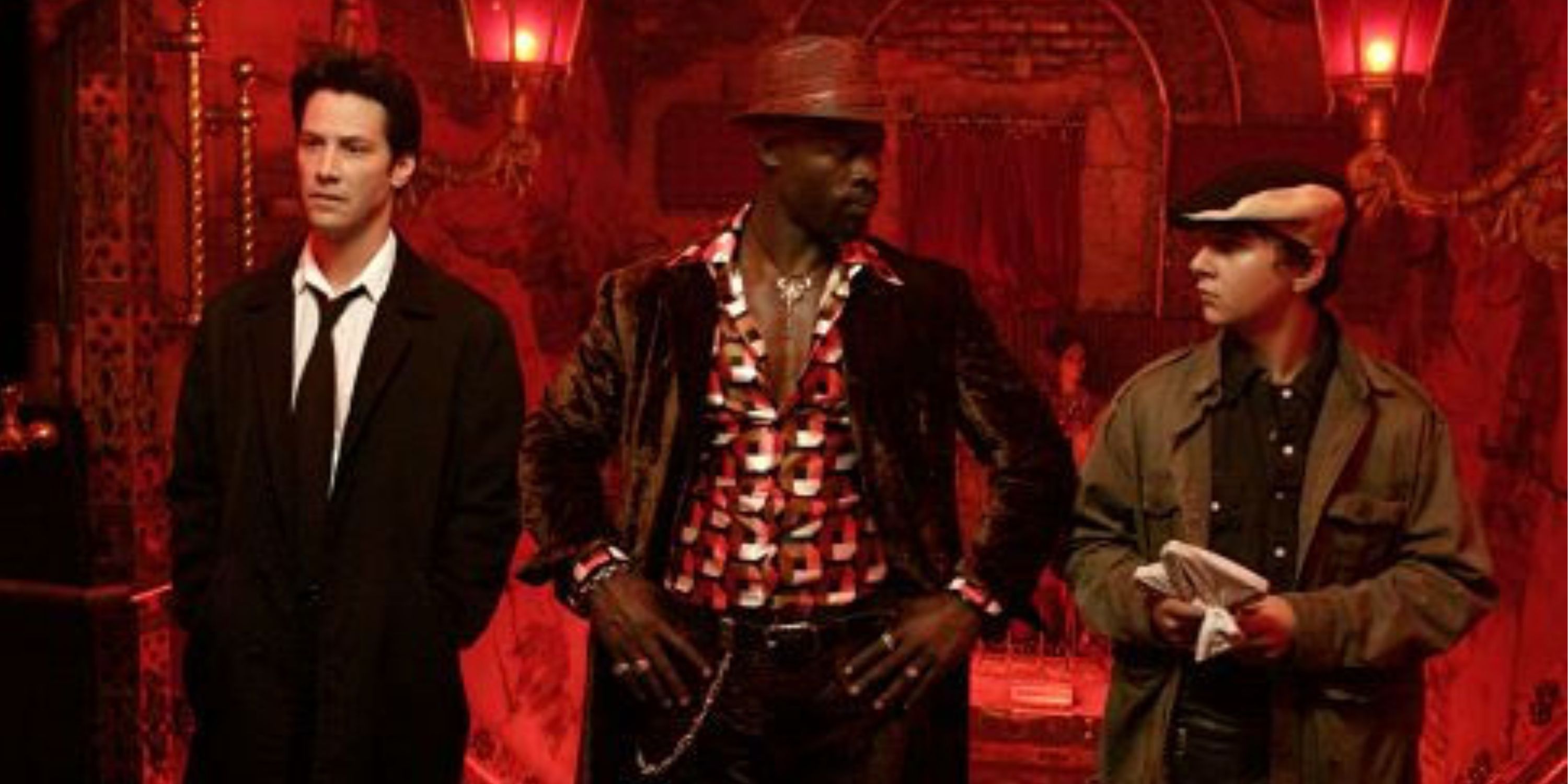 Keanu Reeves, Djimon Hounsou, Shia Le Beouf dans Constantine
