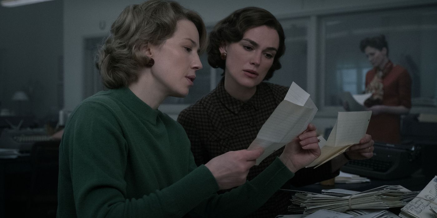 Carrie Coon and Keira Knightley in Boston Strangler