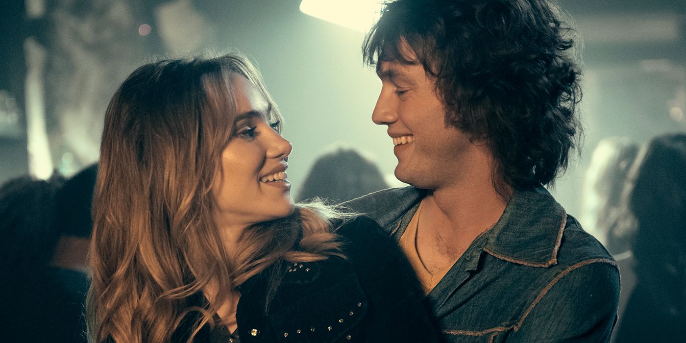 Suki Waterhouse and Will Harrison in Daisy Jones and The Six Episode 9