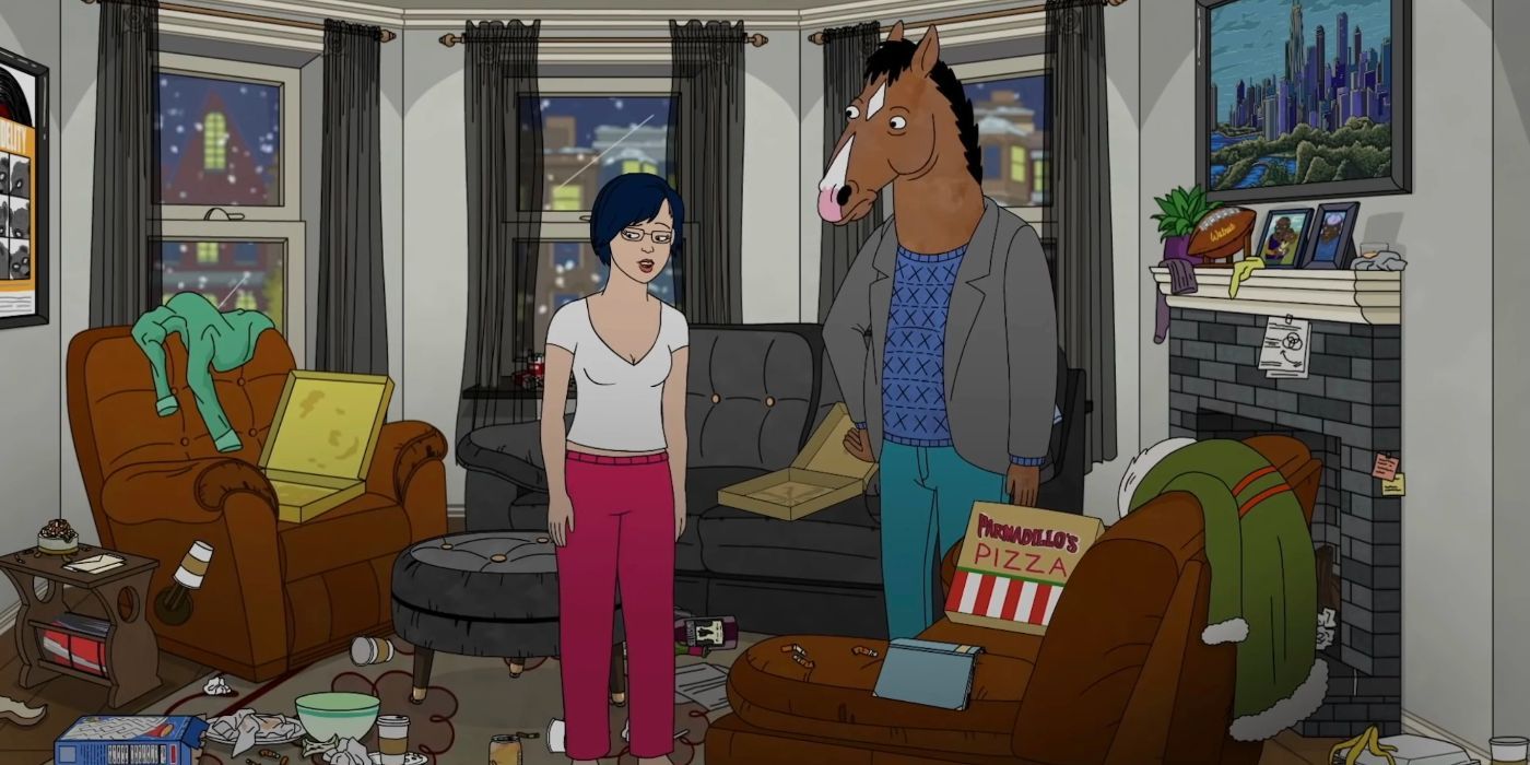 Diane and Bojack in The Face of Depression episode of Bojack Horseman