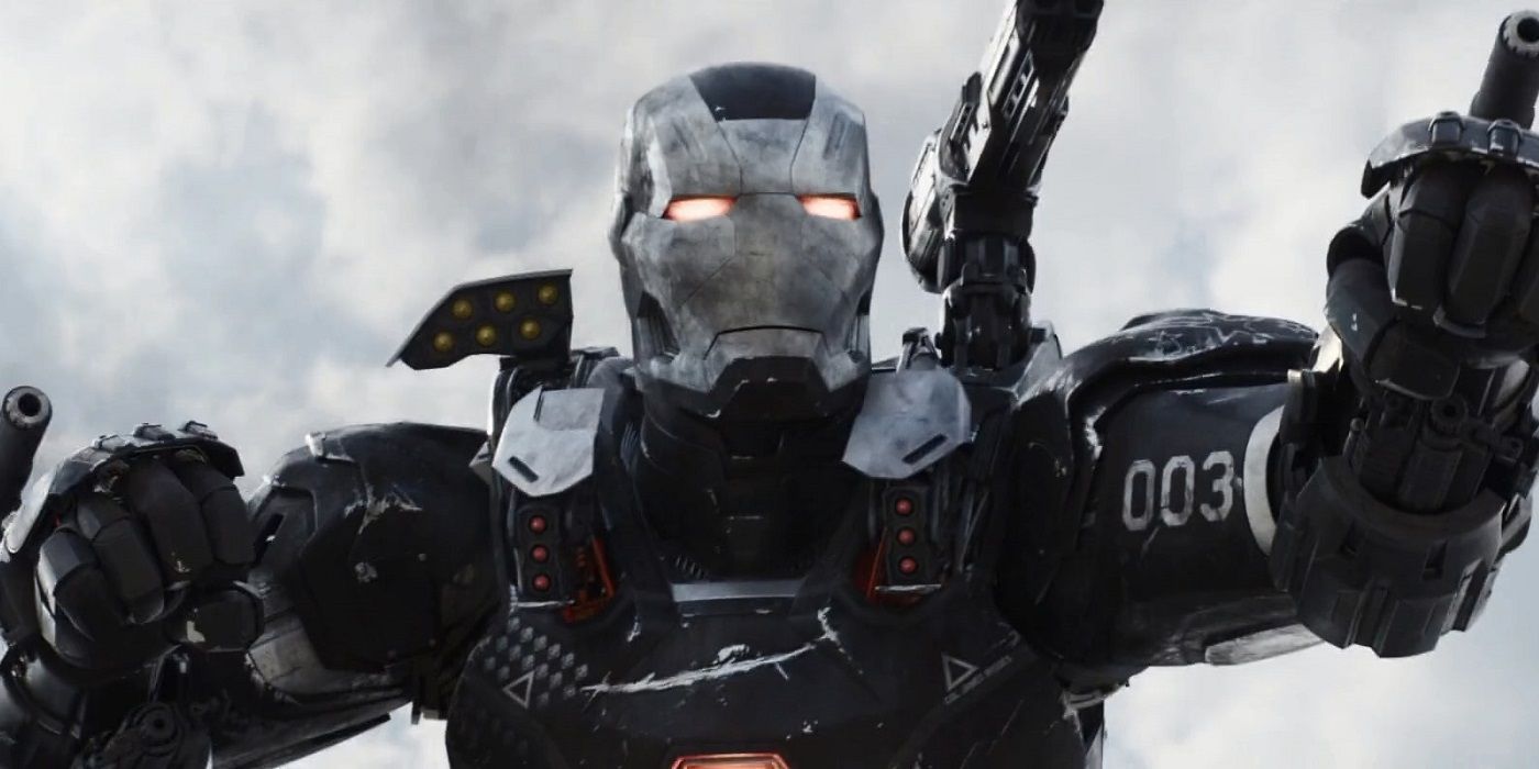 Don Cheadle como War Machine en Capitán América: Civil War