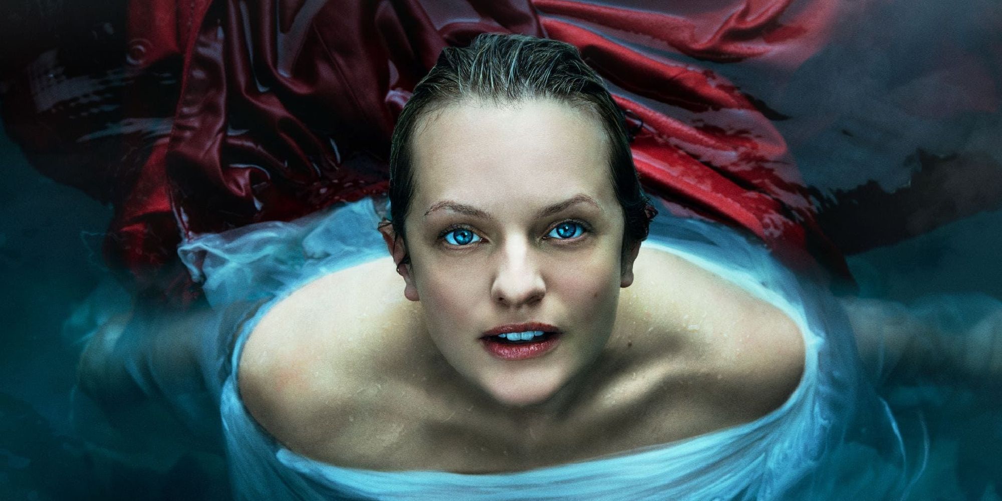 Elisabeth Moss in a promotional shoot for The Handmaid’s Tale