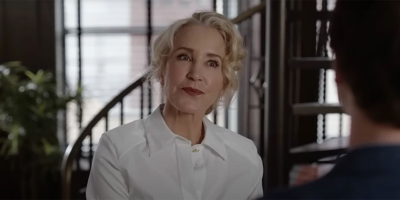 Felicity Huffman smiles at someone in The Good Doctor spinoff The Good Lawyer