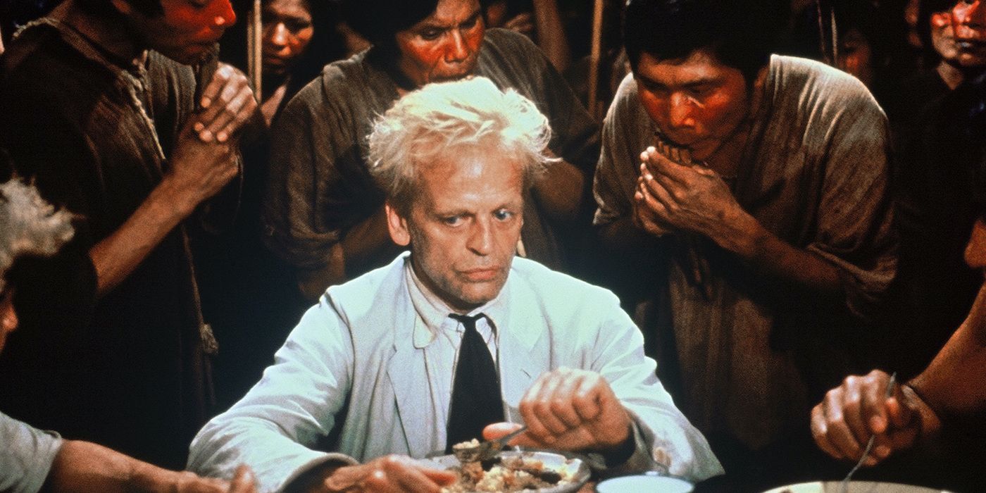 Klaus Kinski dans le rôle de Brian Sweeney Fitzgerald dans Fitzcarraldo