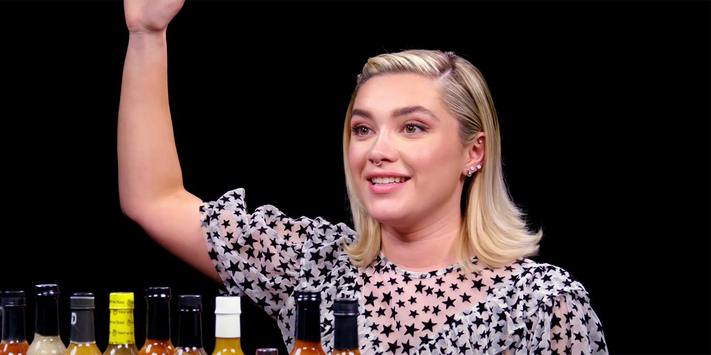 Florence Pugh on Hot Ones