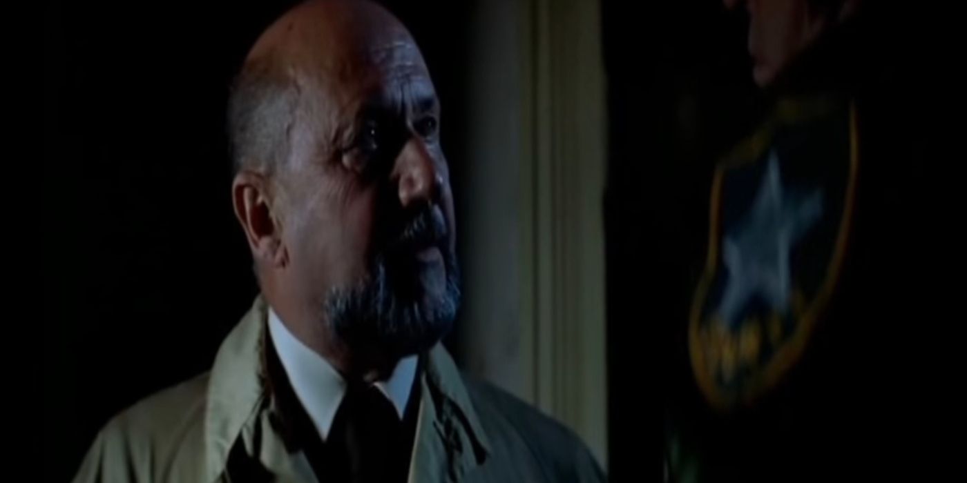 Donald Pleasence dans le rôle du Dr. Loomis dans Halloween (1978)