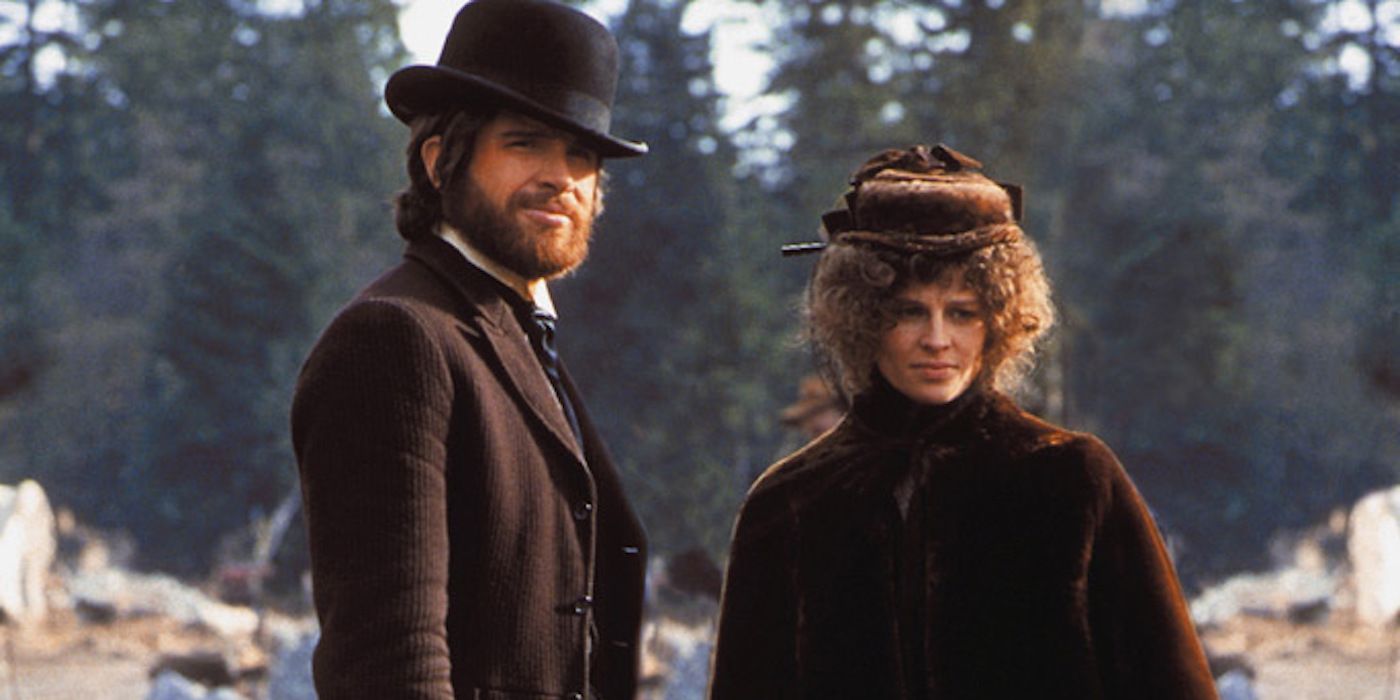 Julie Christie and Warren Beatty as Constance Miller and John McCabe in McCabe & Mrs. Miller 