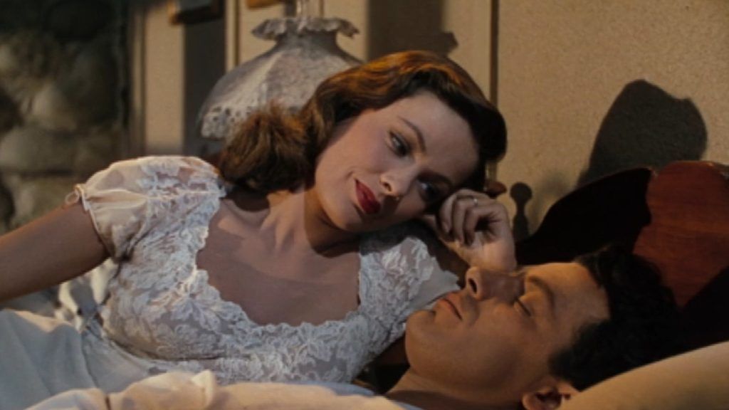 Gene Tierney and Cornel Wilde in Leave Her to Heaven. 