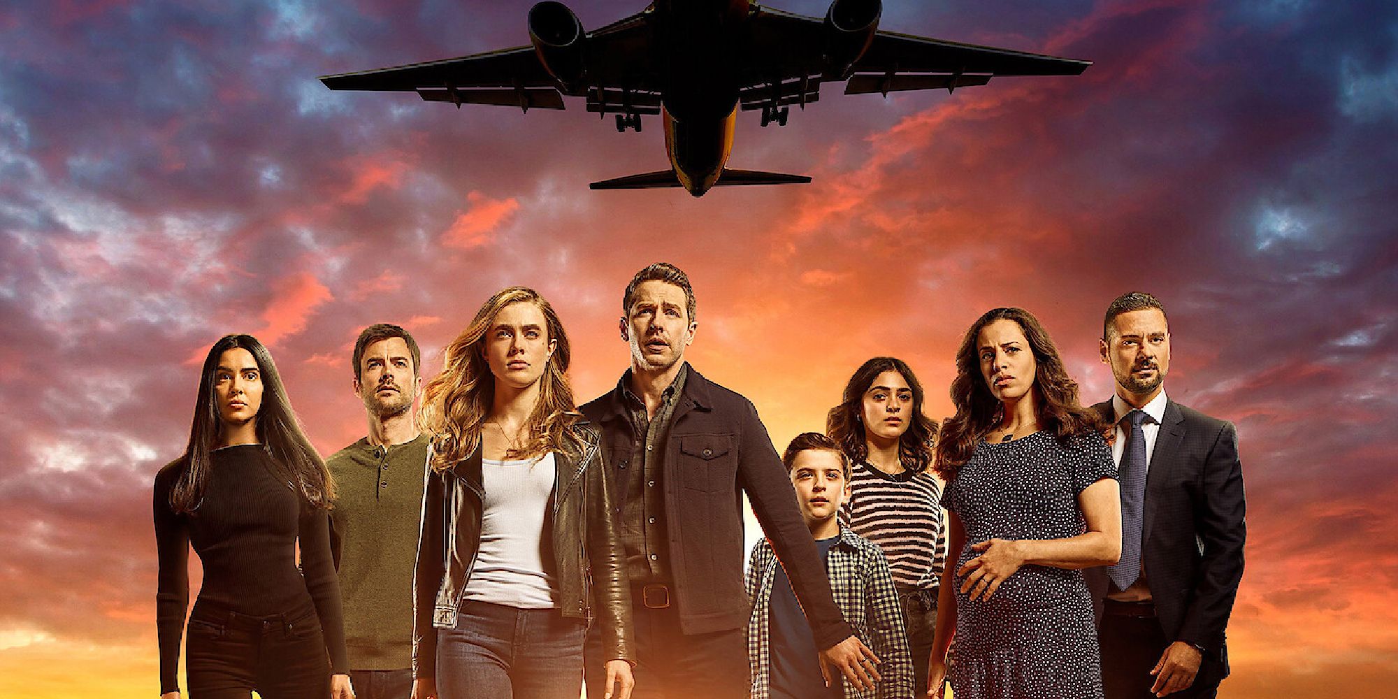 The cast of Manifest posing for a promo image.