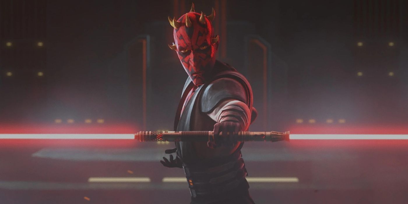 Darth Maul, voiced by Sam Witwer, in The Clone Wars