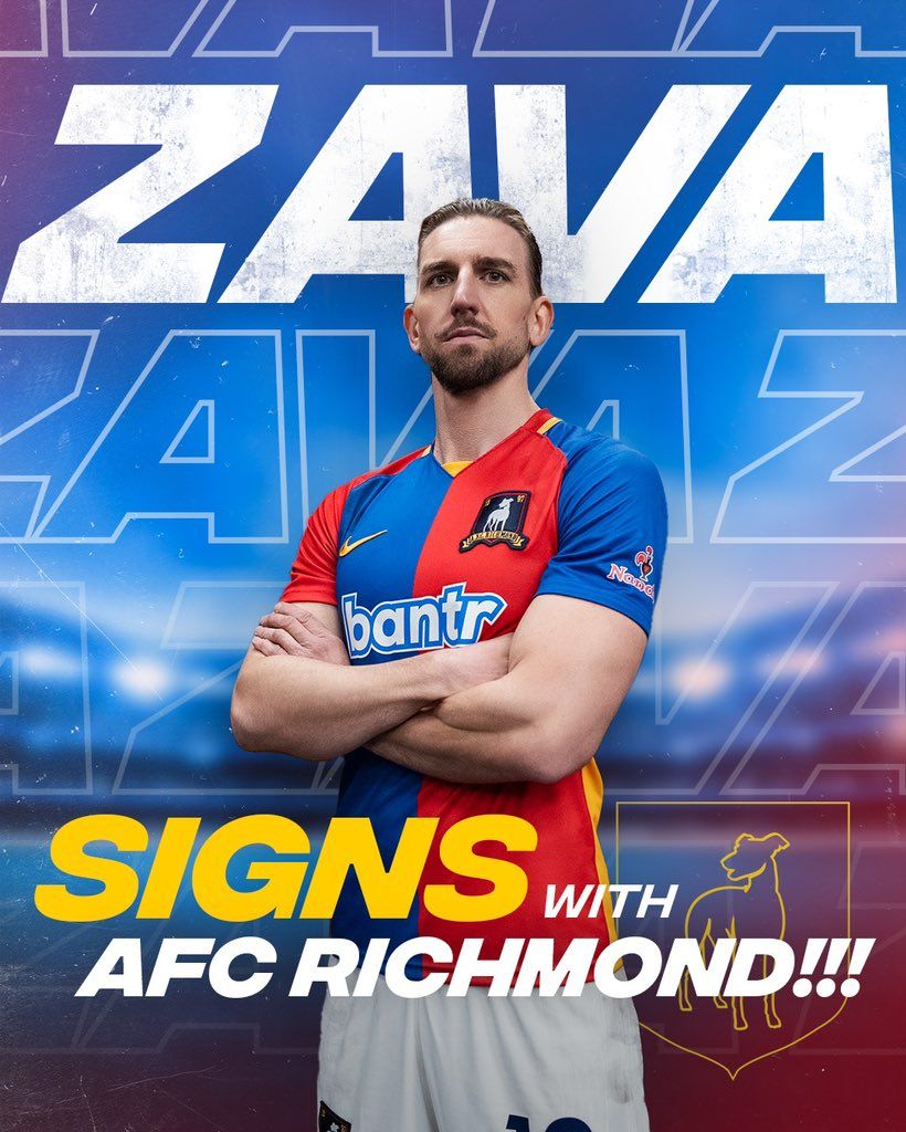 L’AFC Richmond accueille Zava dans l’équipe