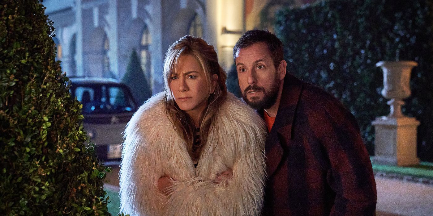 Adam Sandler and Jennifer Aniston in Murder Mystery 2 