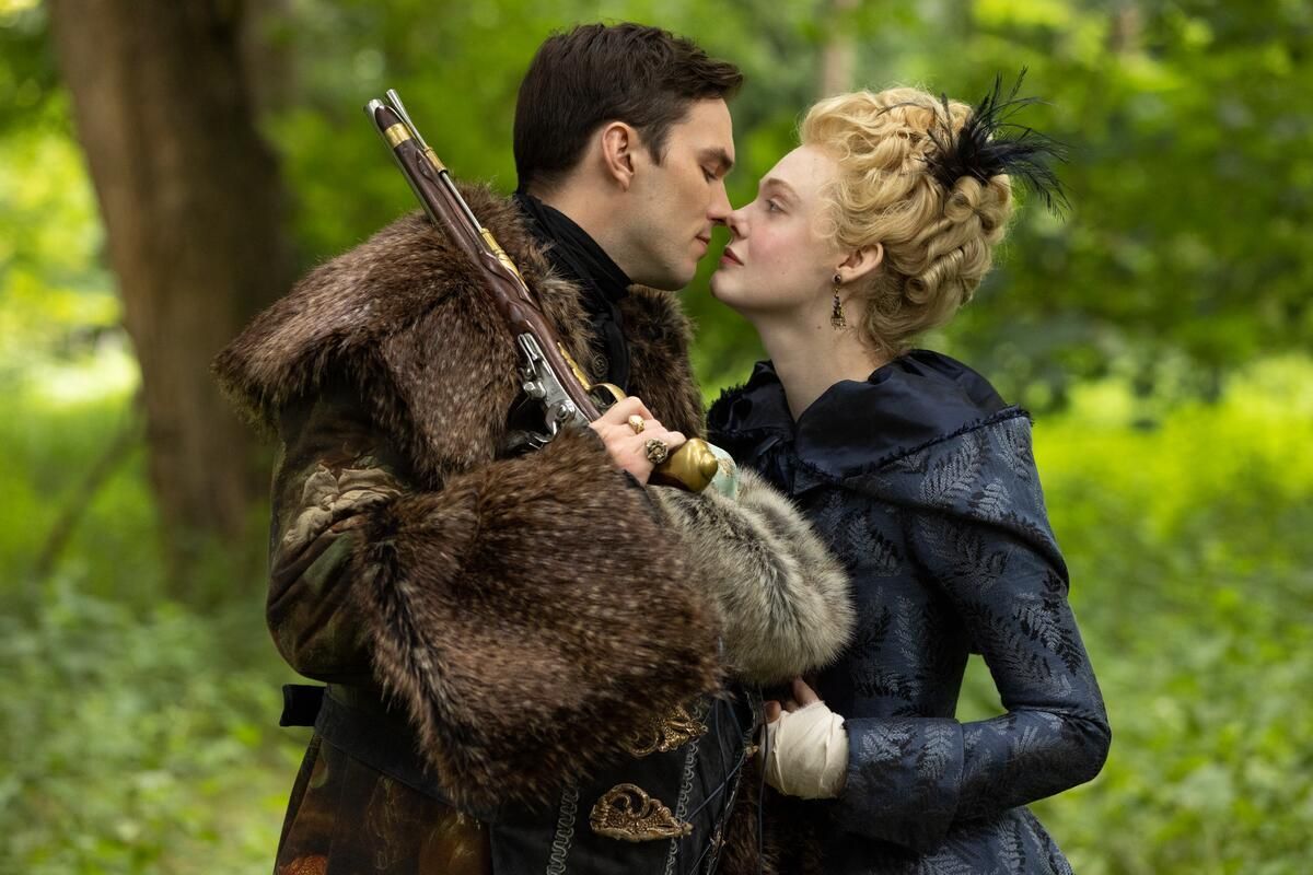 Nicholas Hoult and Elle Fanning in the great season 3