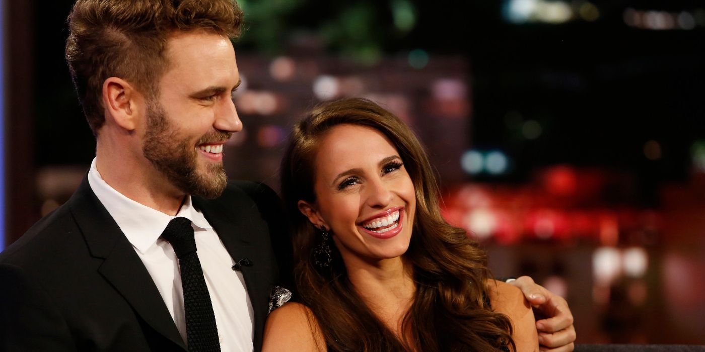 Nick Viall hugging Vanessa Grimaldi.