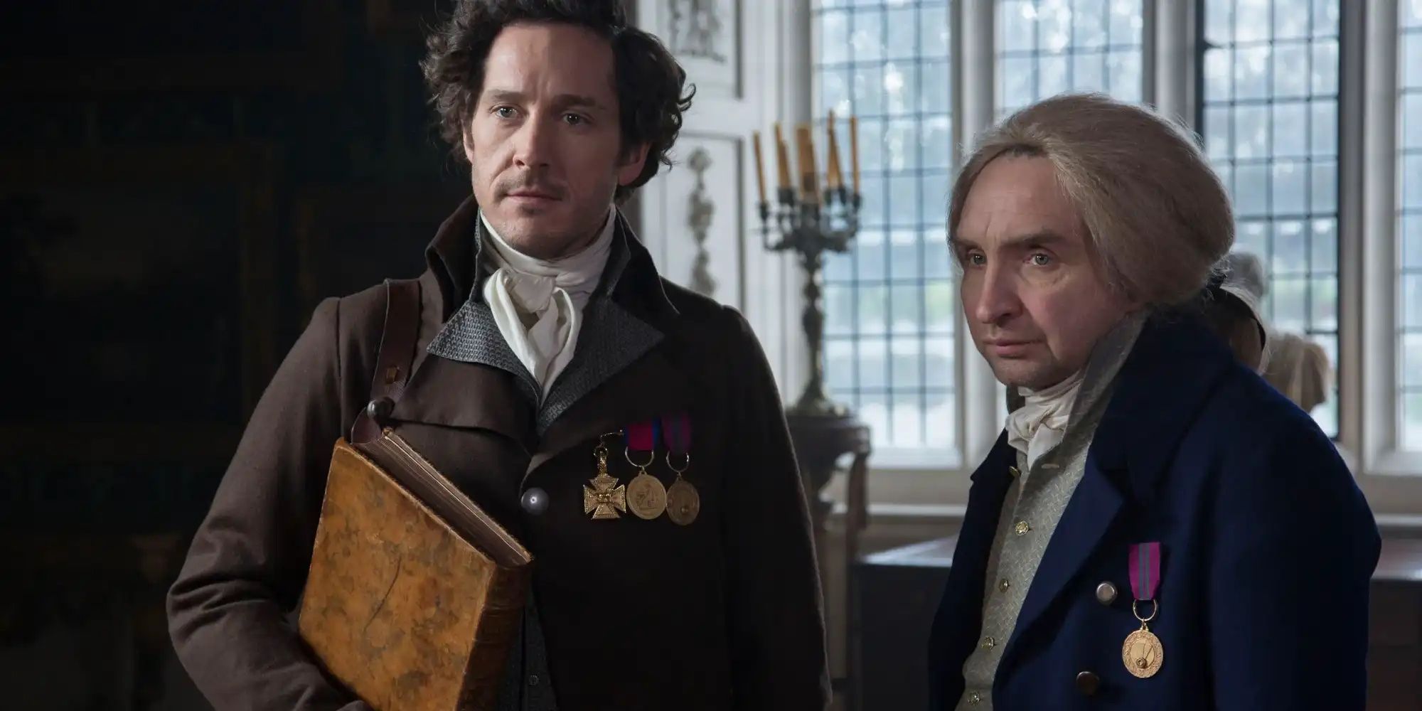 Bertie Carvel and Eddie Marsan in Jonathan Strange & Mr Norrell