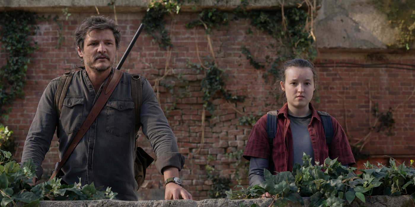 Pedro Pascal as Joel and Bella Ramsey as Ellie in Episode 9 of The Last of Us