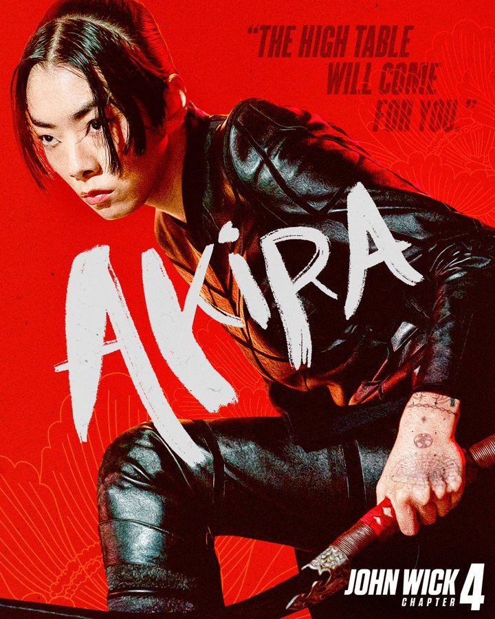 Rina Sawayama sur l'affiche d'Akira pour John Wick Chapitre 4