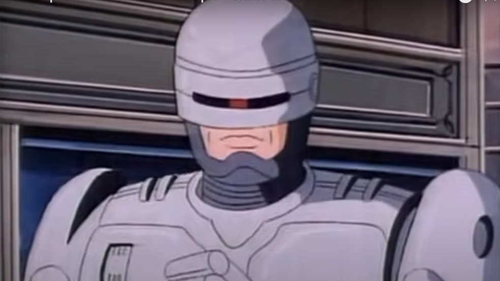 A still from the 1988 animated series, RoboCop. 