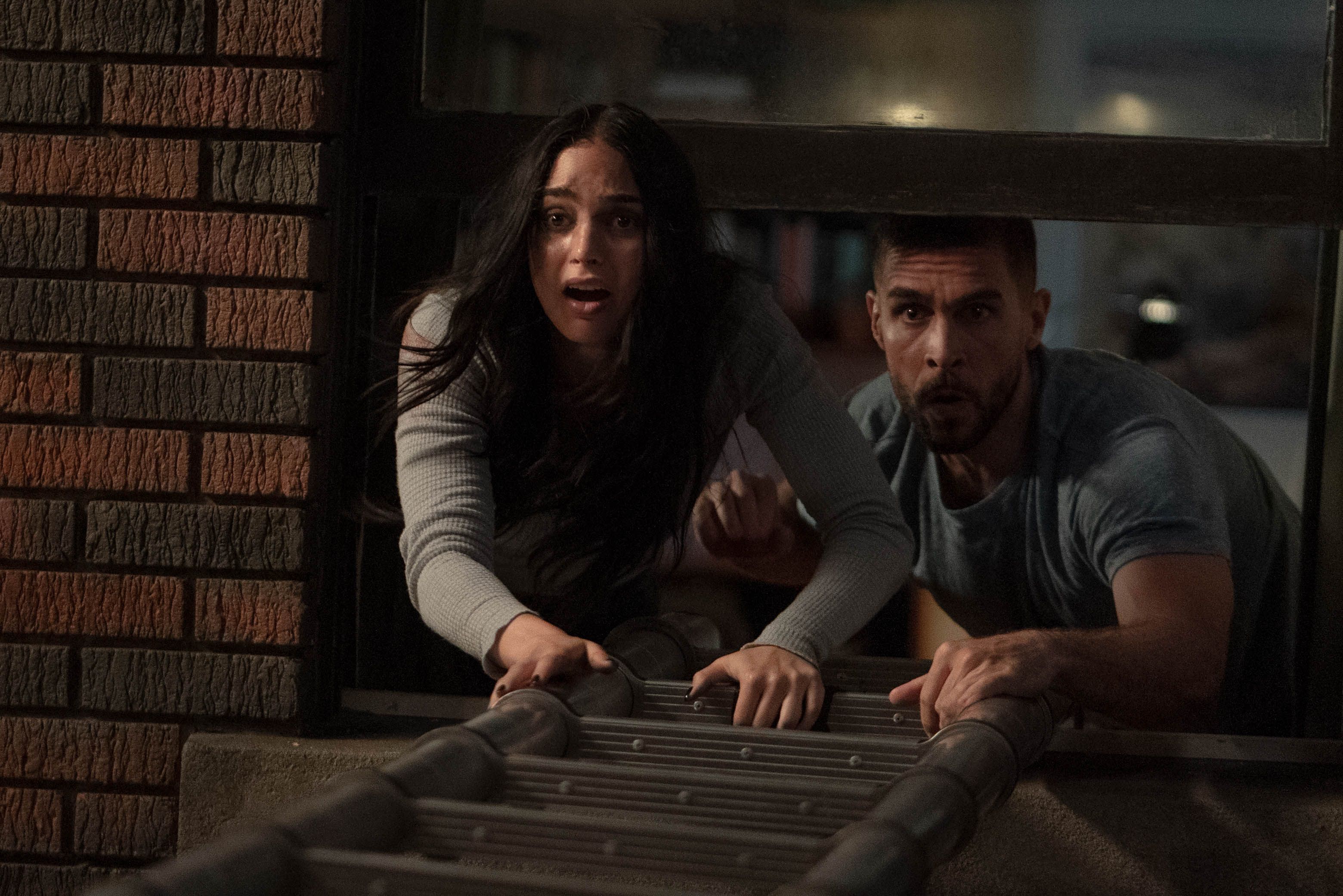 Melissa Barrera and Josh Segarra in Scream VI