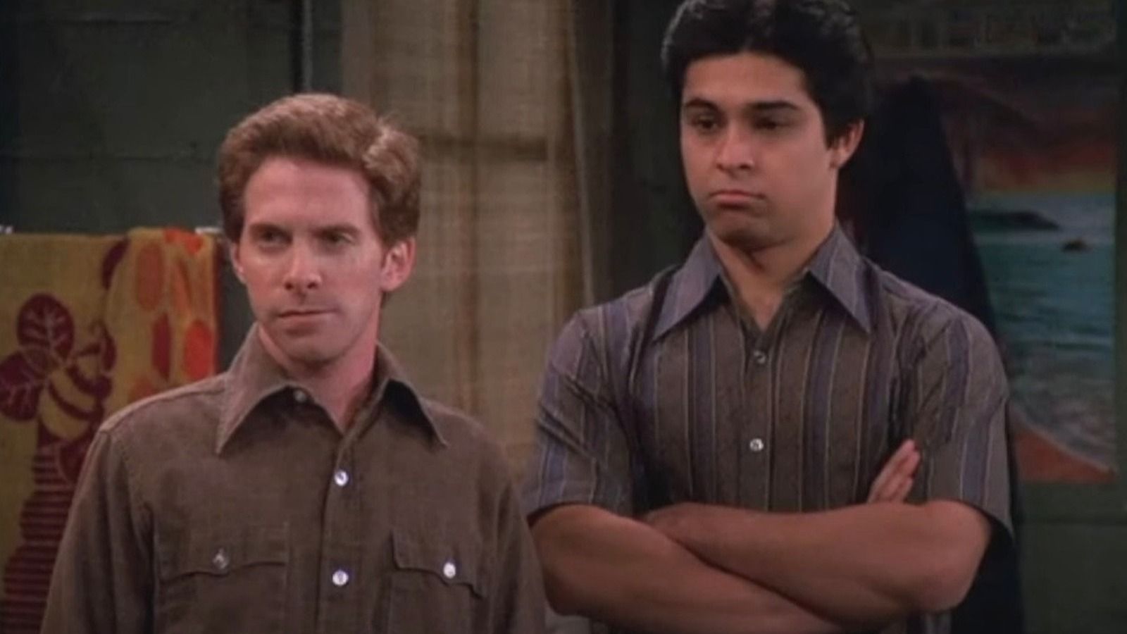 Seth Green with Wilmer Valderrama on That 70s Show. 