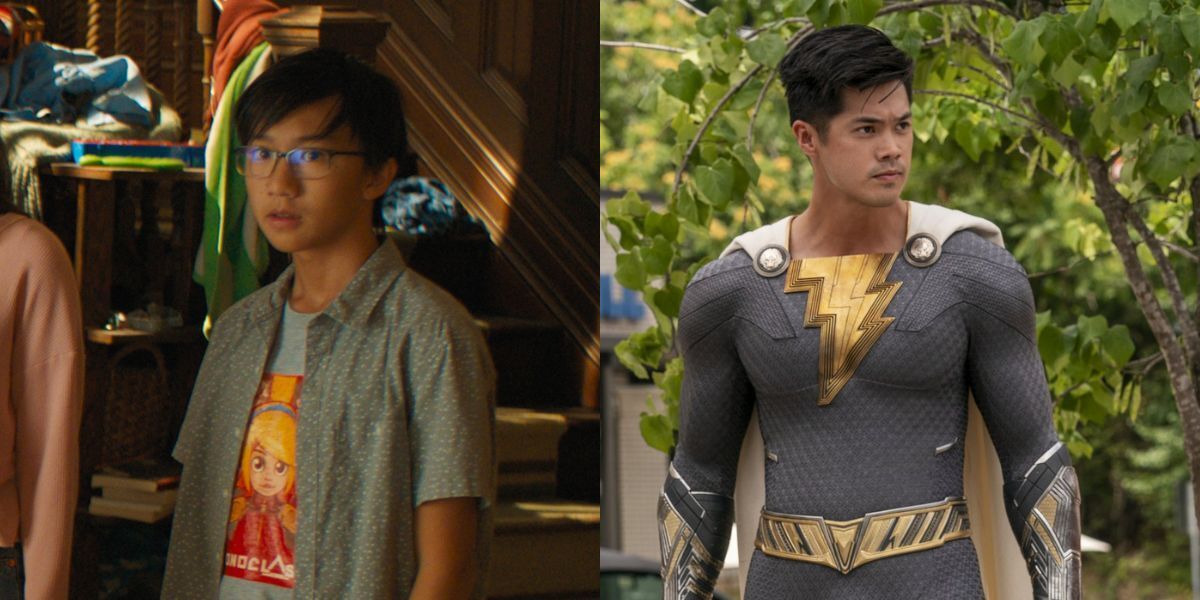Ian Chen and Ross Butler as Eugene in Shazam: Fury of the Gods