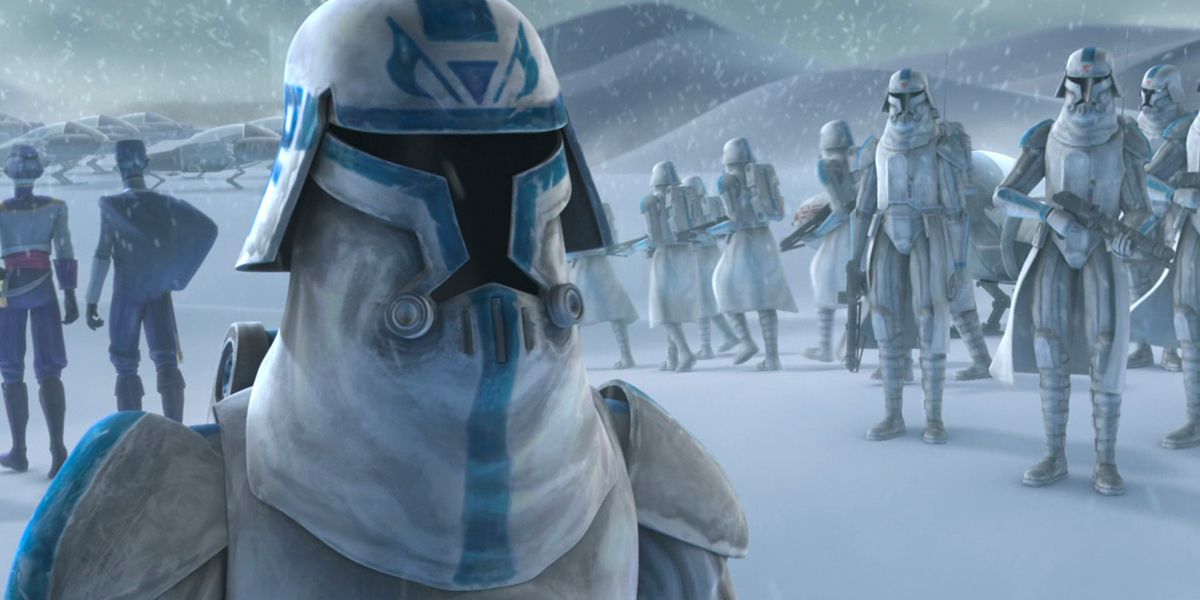 Clone Trooper winter armor in Star Wars: The Clone Wars