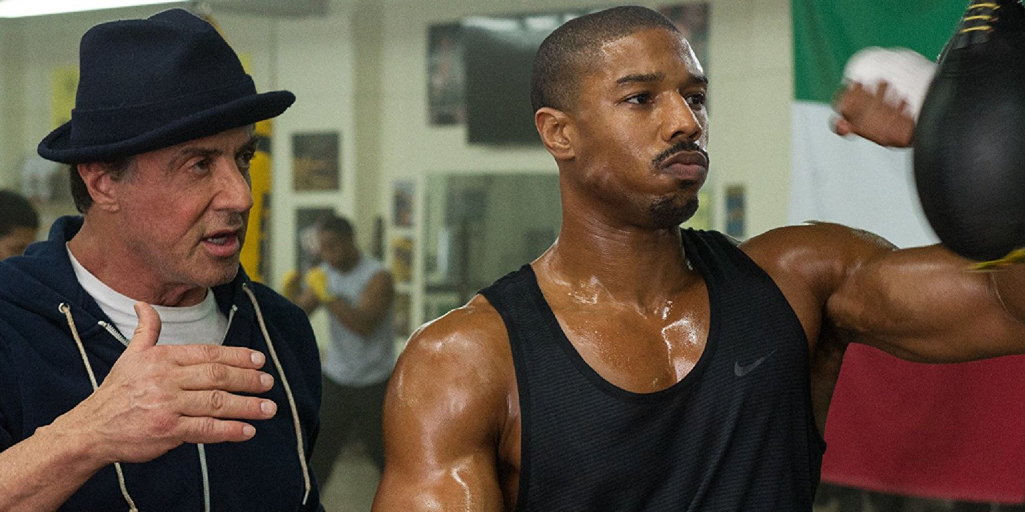 Sylvester Stallone et Michael B. Jordan dans Creed II