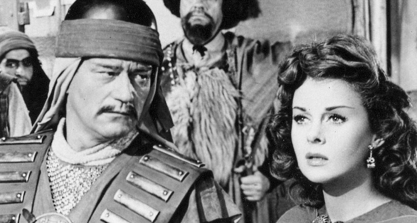 John Wayne et Susan Hayward dans Le Conquérant (1956)