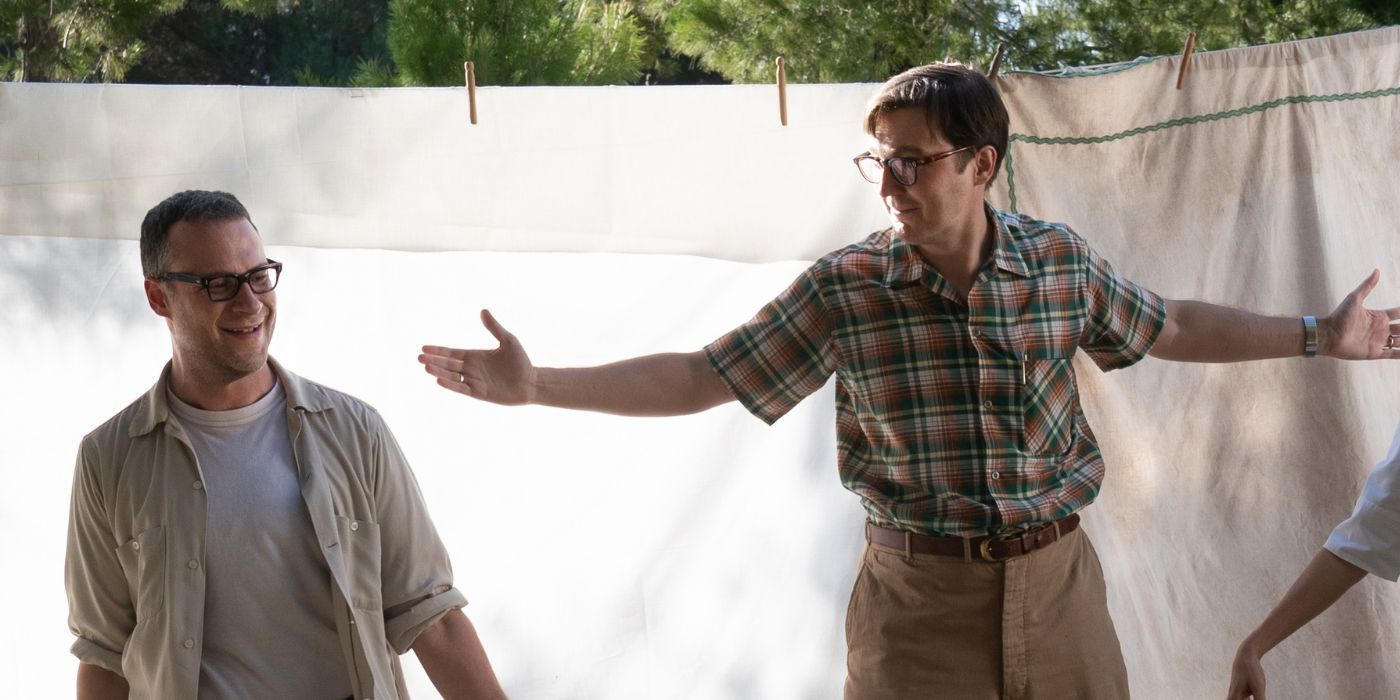 Seth Rogen and Paul Dano as Benny and Bert in The Fabelmans