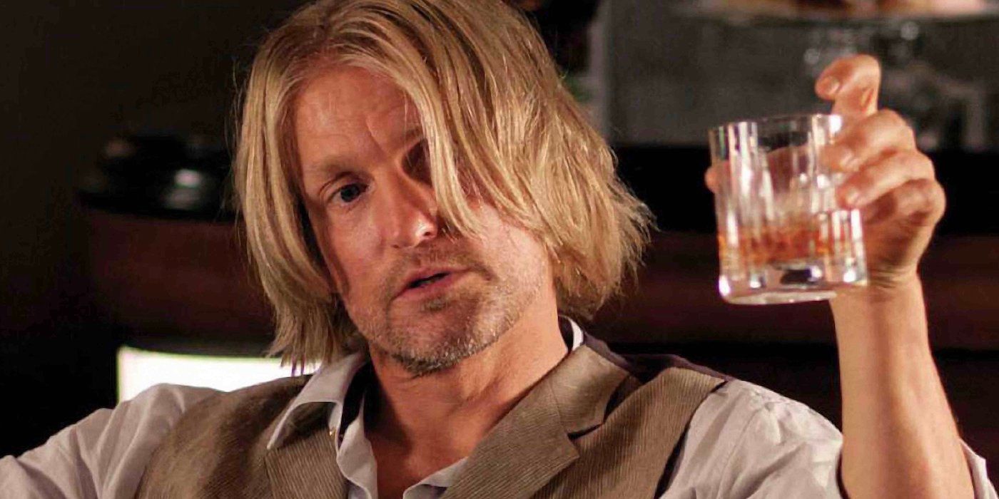 Woody Harrelson dans le rôle de Haymitch dans The Hunger Games