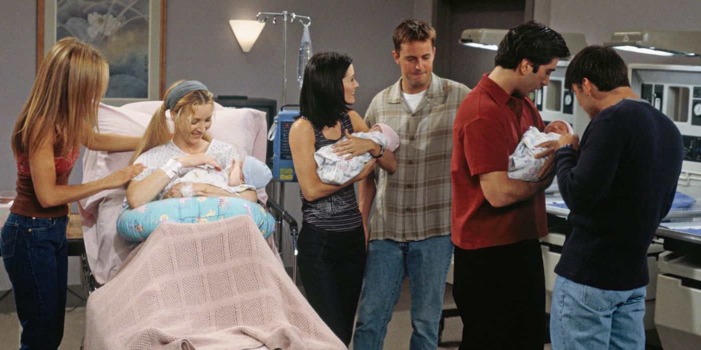 Les amis de l'hôpital dans le centième épisode de Friends.