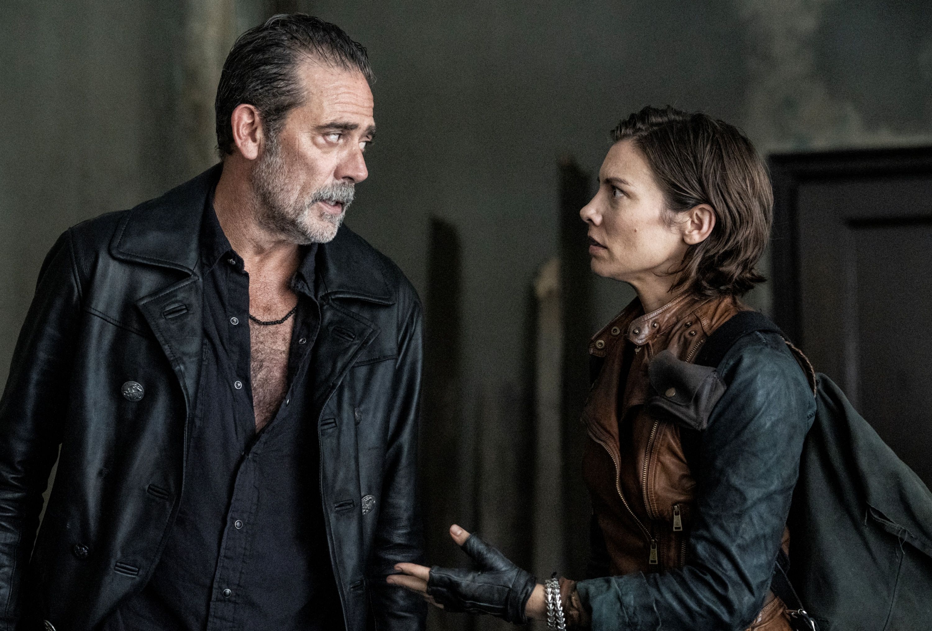 Jeffrey Dean Morgan as Negan and Lauren Cohan as Maggie in The Walking Dead: Dead City