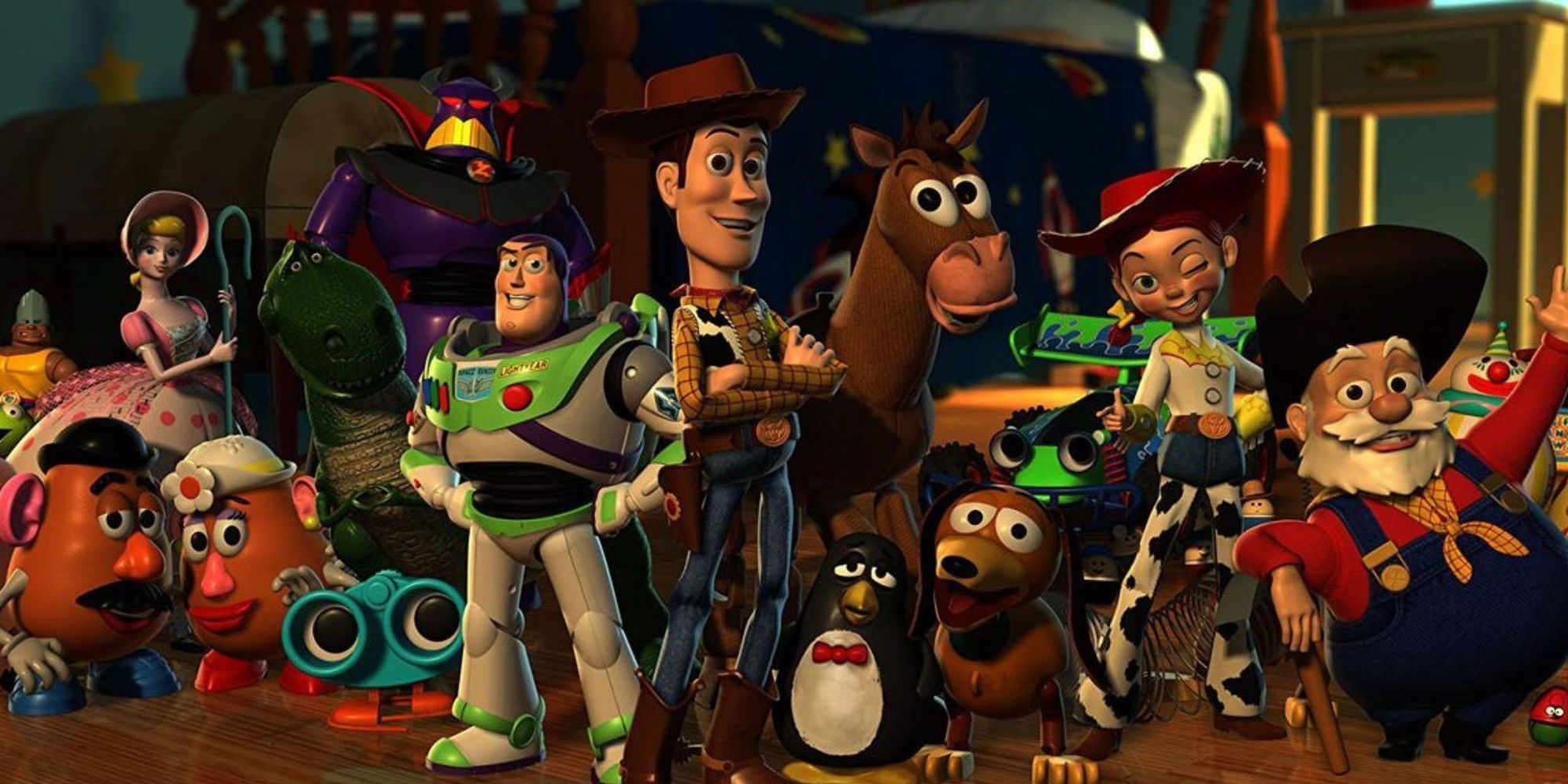 Woody, Buzz l'éclair et ses amis sur l'affiche de 