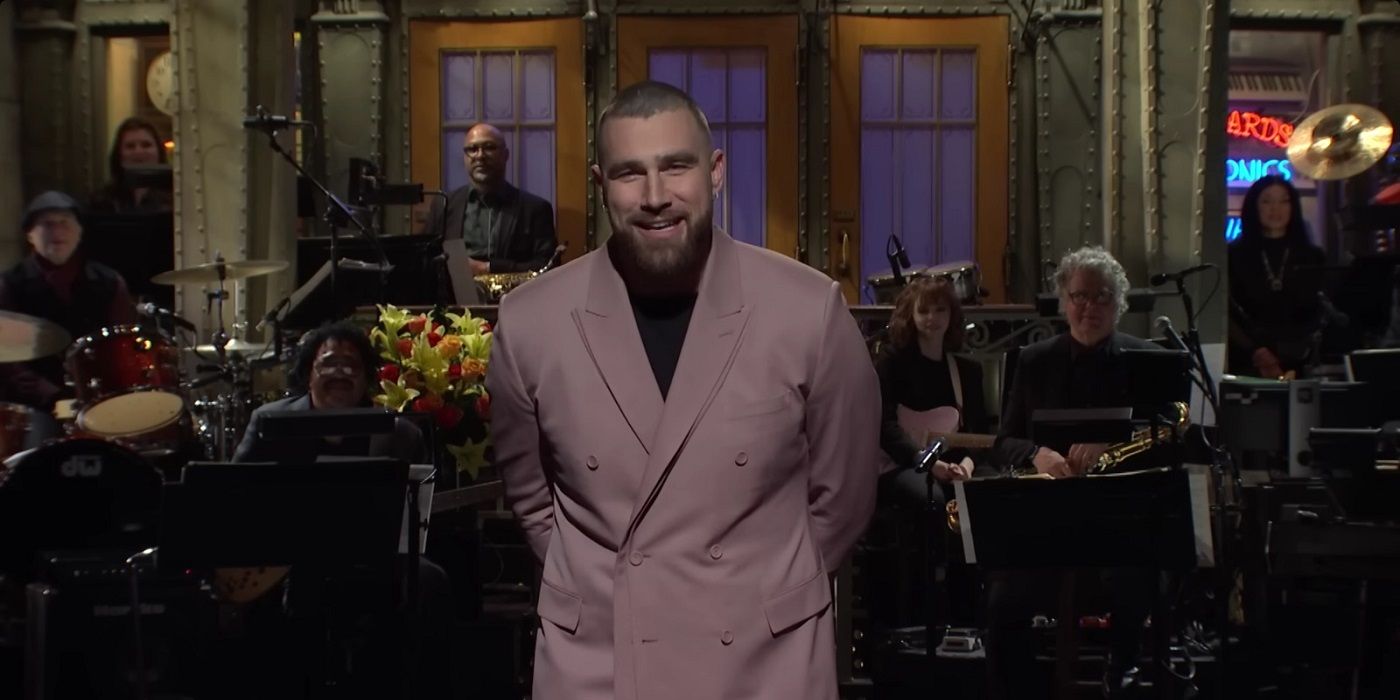 Travis Kelce During his Monologue on Saturday Night Live (SNL)
